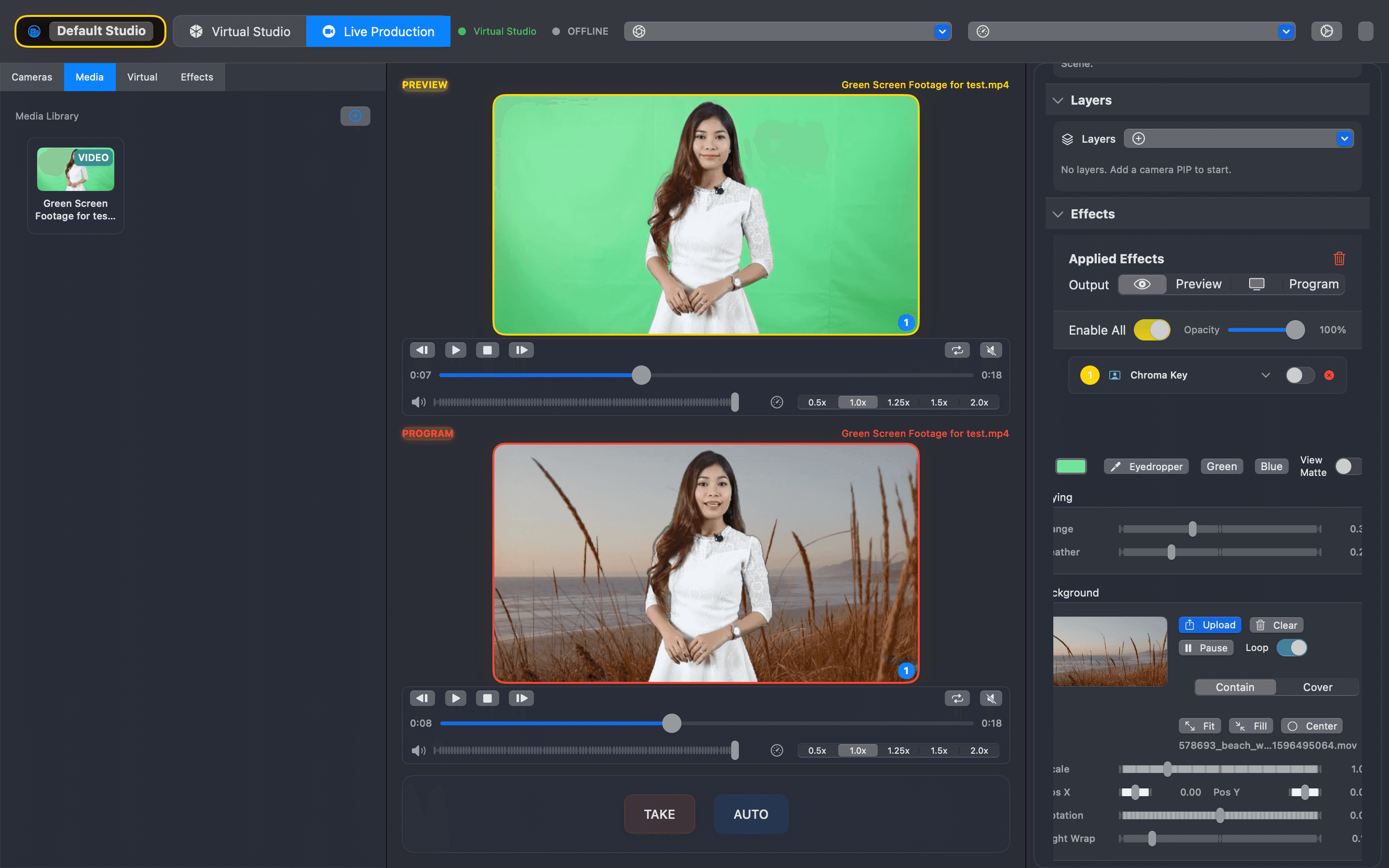 Vantaview overlay workflow preview